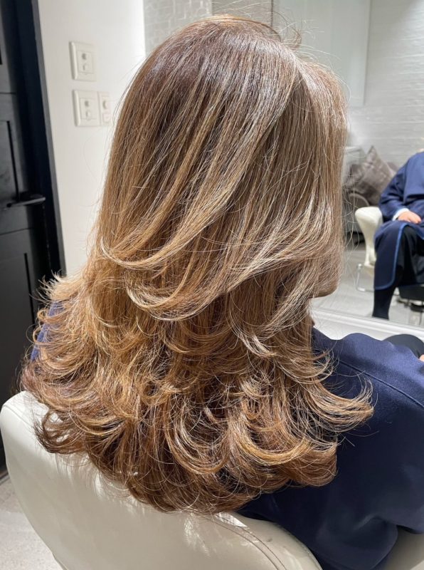 ハイトーンとレイヤーカット【銀座店】