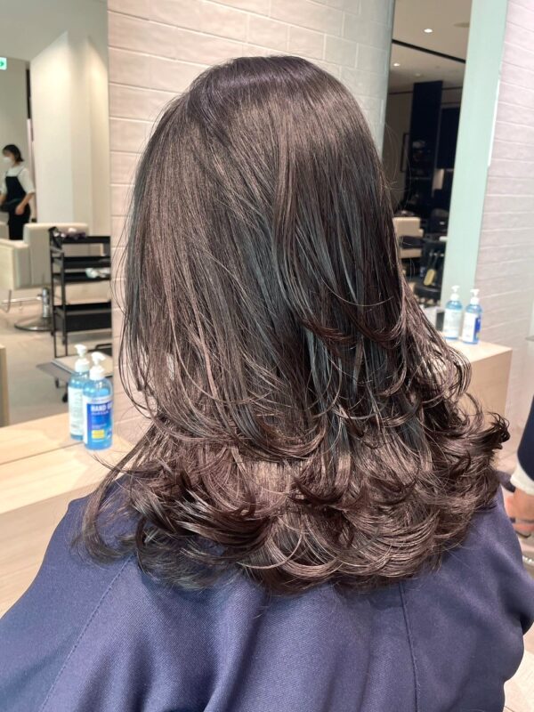 暗髪のレイヤースタイル【銀座店】