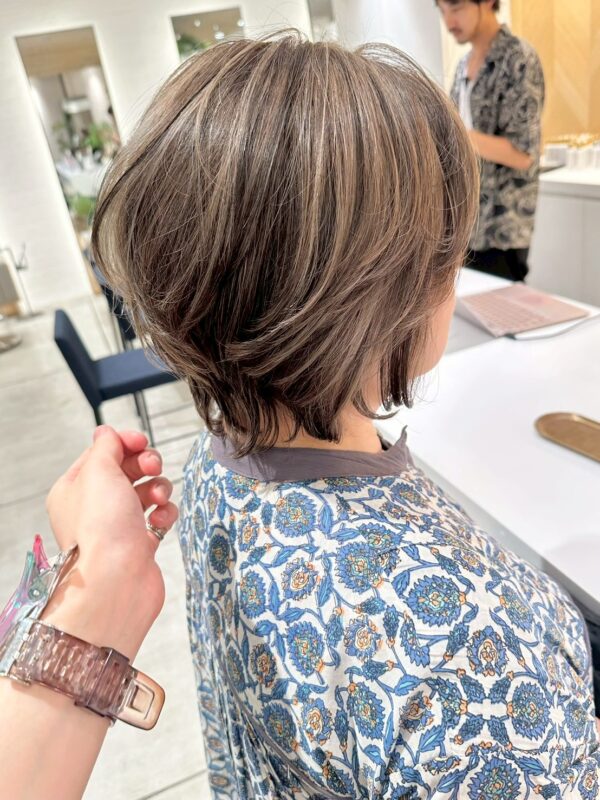 白髪で作るグレージュカラー【銀座店】