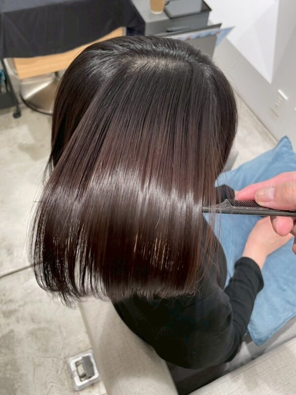 地毛のように自然な柔らかさと丸みのある縮毛矯正【武蔵小杉店】