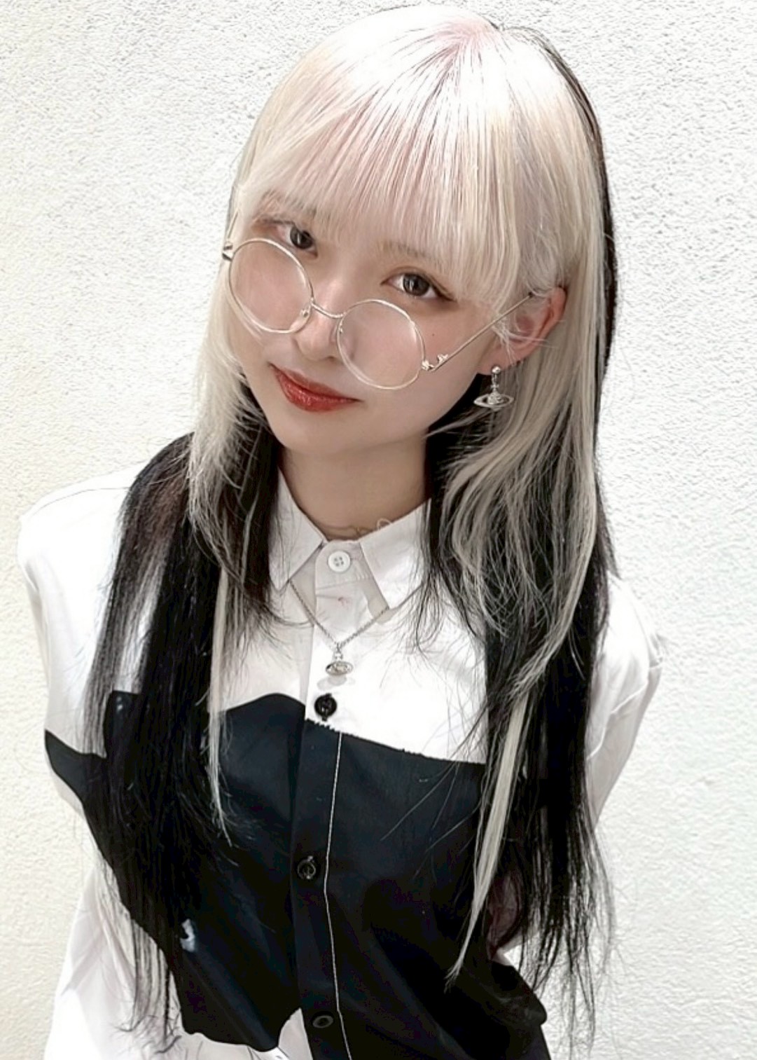 フェイスフレーミング  ホワイト×ブラック