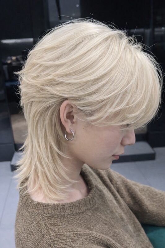 ホワイトブロンド × 韓国ウルフレイヤー【銀座店】